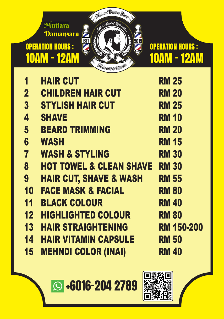 Price list