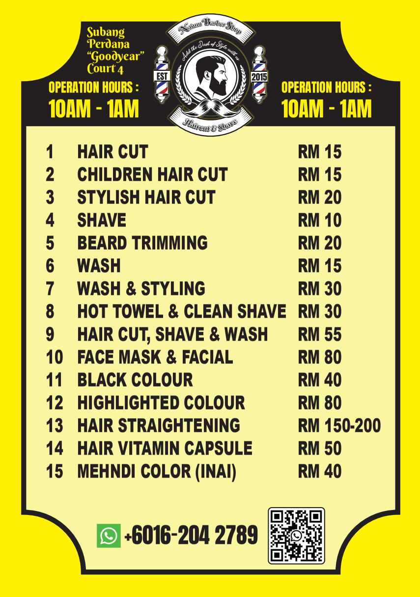 Price list