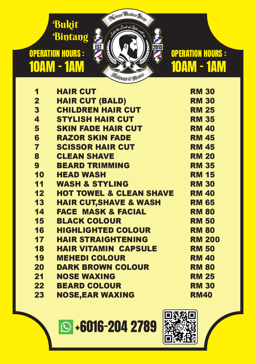 Price list